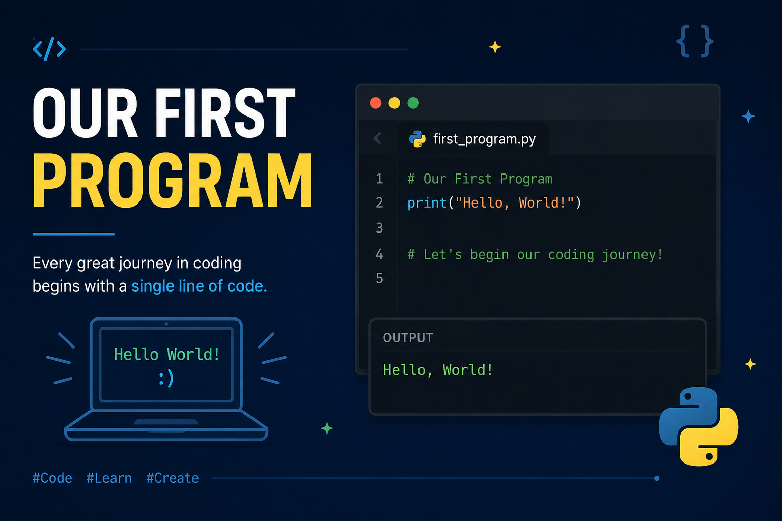 Our First Program
